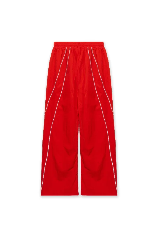 SPORTSWEAR BAGGY TRACK PANTS - RED