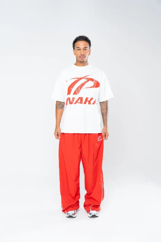 SPORTSWEAR BAGGY TRACK PANTS - RED