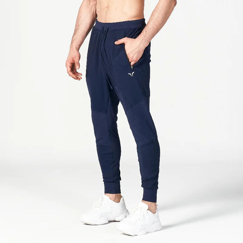 Statement Ribbed Joggers Reimagined SS23 - Navy