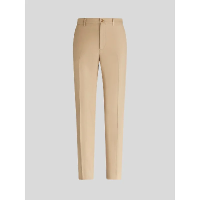 Virgin Wool And Cotton Trousers