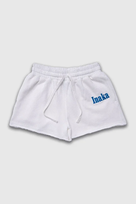 WOMENS FRENCH TERRY SHORTS - WHITE