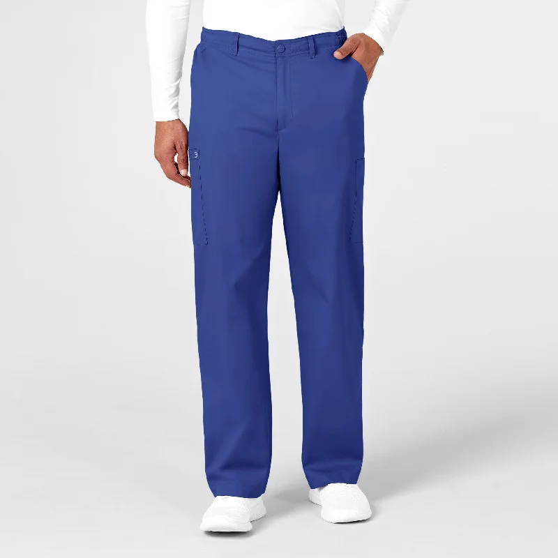 WonderWORK Men's Cargo Scrub Pant - Galaxy Blue